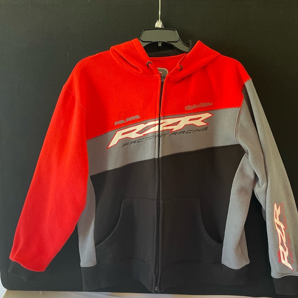 Troy Lee Designs RZR Racing Hoodie - Red, Gray, Black
